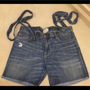 Current/Elliott boyfriends shorts w/ suspenders 28